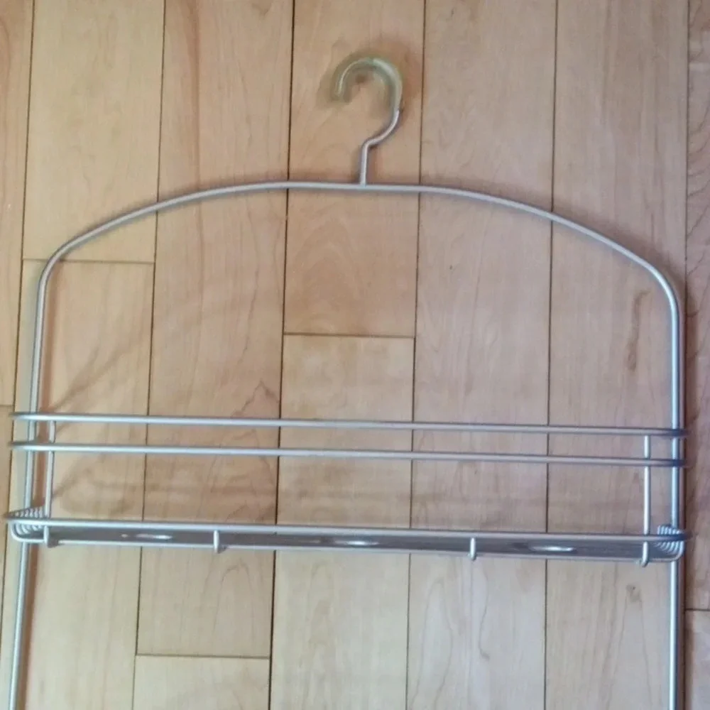 Brushed Nickel bathroom shower caddy
